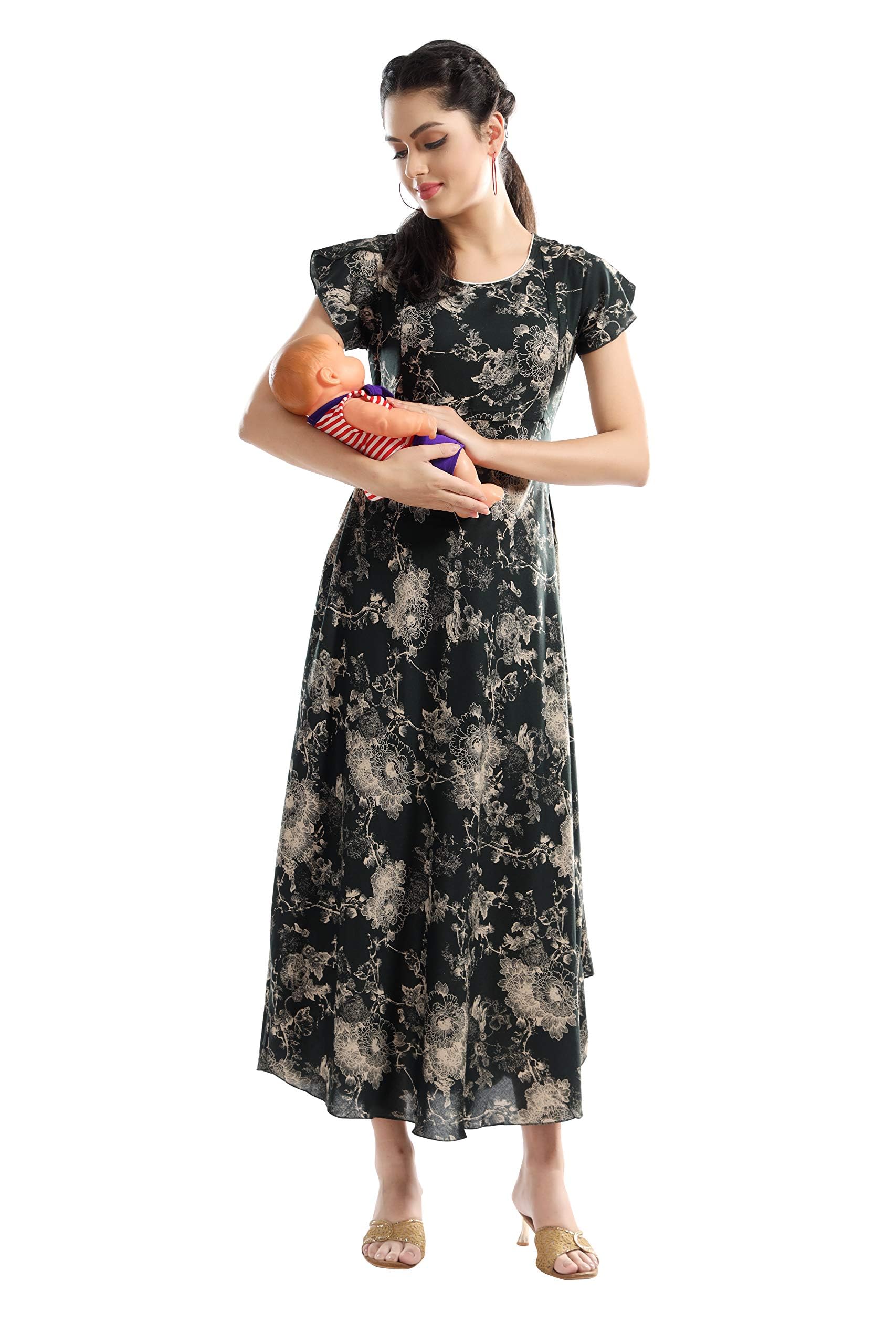 Women's Viscose Regular Fit Maternity Maternity Wear-image-12