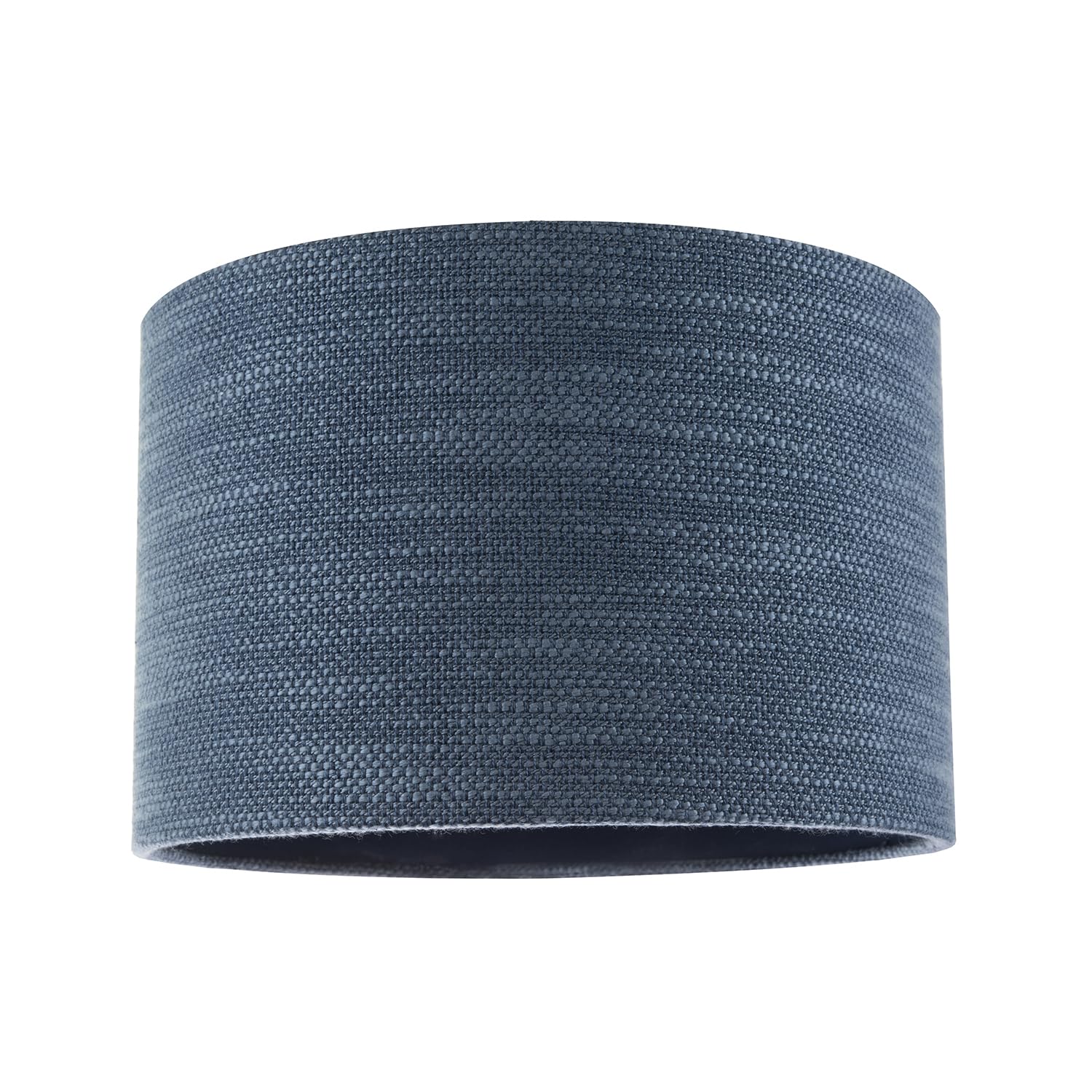 Happy Homewares Drum Lamp Shade - Linen - Blue - 20cm