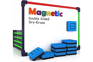 ScribbleDo Kids Magnetic White Board Pack - 10 Dry Erase Boards Perfect...