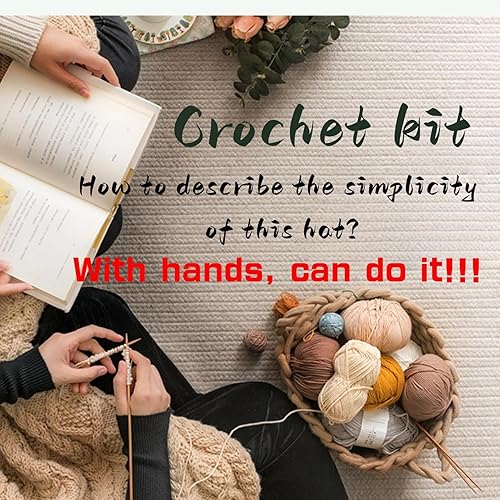 Miniatura 7 de SHENJILL Kit de ganchillo de gorros para principiantes, kit de ganchillo con videos paso a paso, tutoriales para principiantes, kit de gorro de