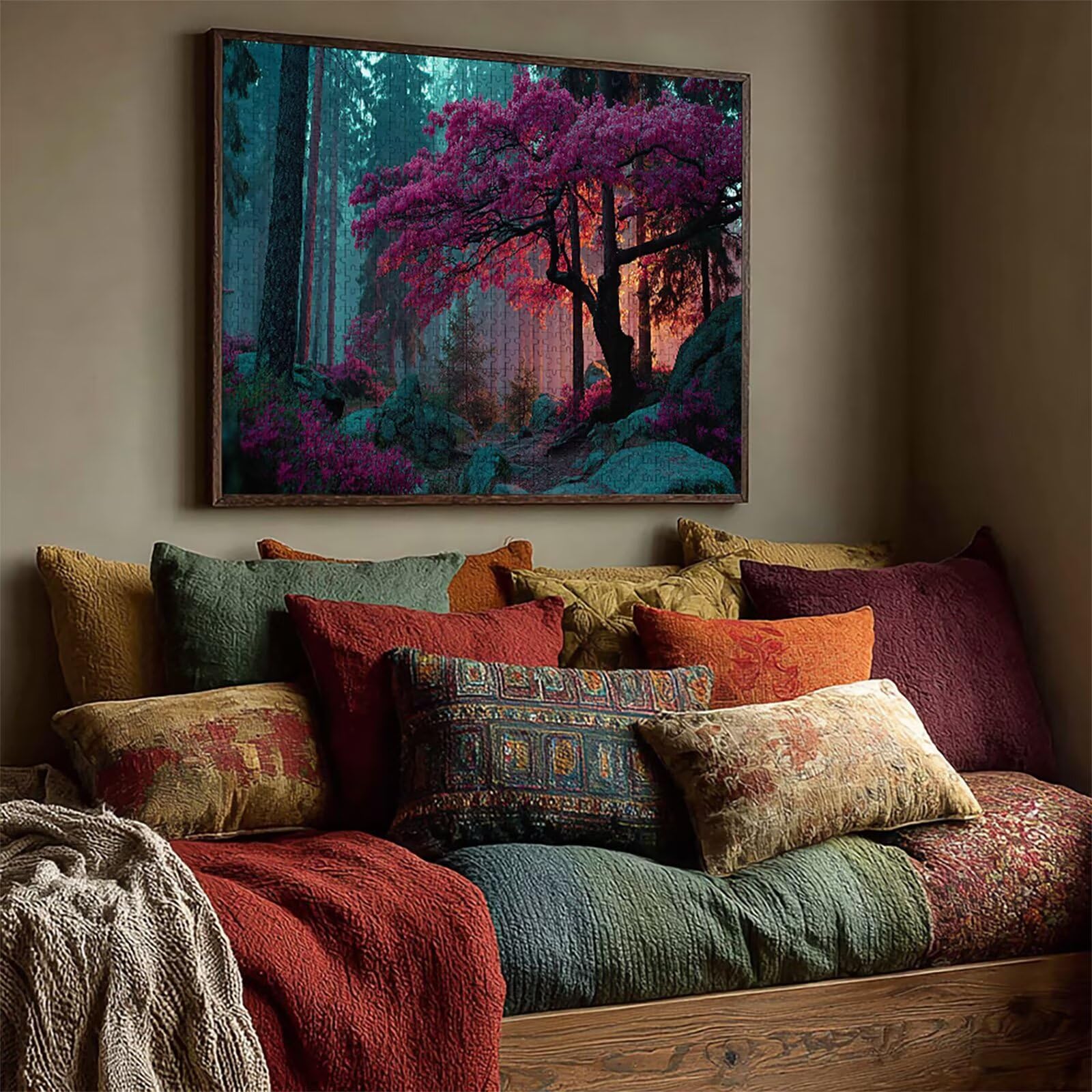 Puzzle Arte con Scatola Pianta, Albero Puzzle Legno 6000 Pezzi Adulti 179x105cm, Attività di Intrattenimento ad Alta Difficoltà, DIY Classici Gioco, Jigsaw Per Tutta La Famiglia, Estate Regalo, 6-4314