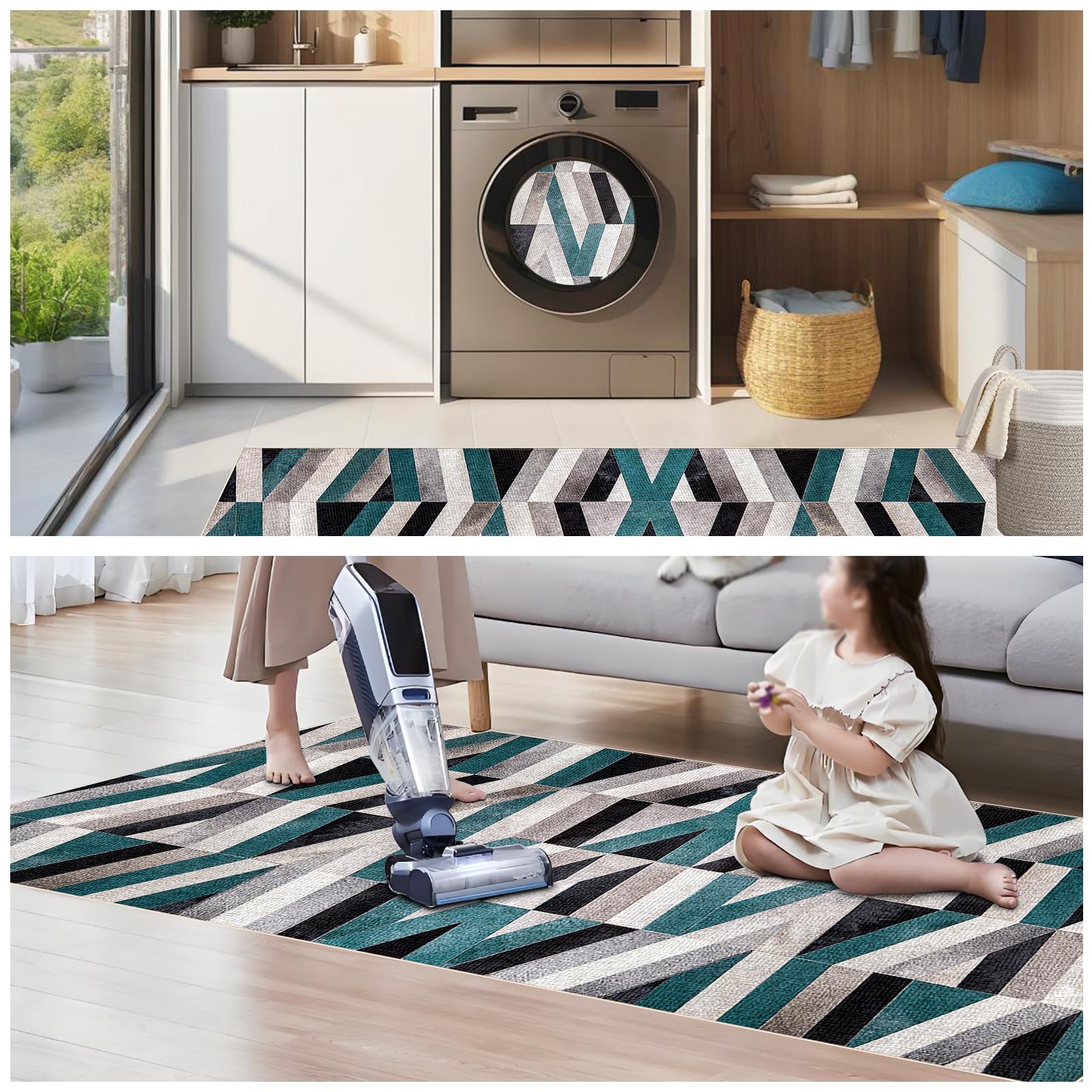 Extra Lungo Corridoio Hall Runner 80 x 300 cm Tappeto Cucina Antiscivolo Tappeti passatoia corridoio Lavabile Tappeti Runner Passatoia Lungo per Ingresso Lavanderia Camera da Letto