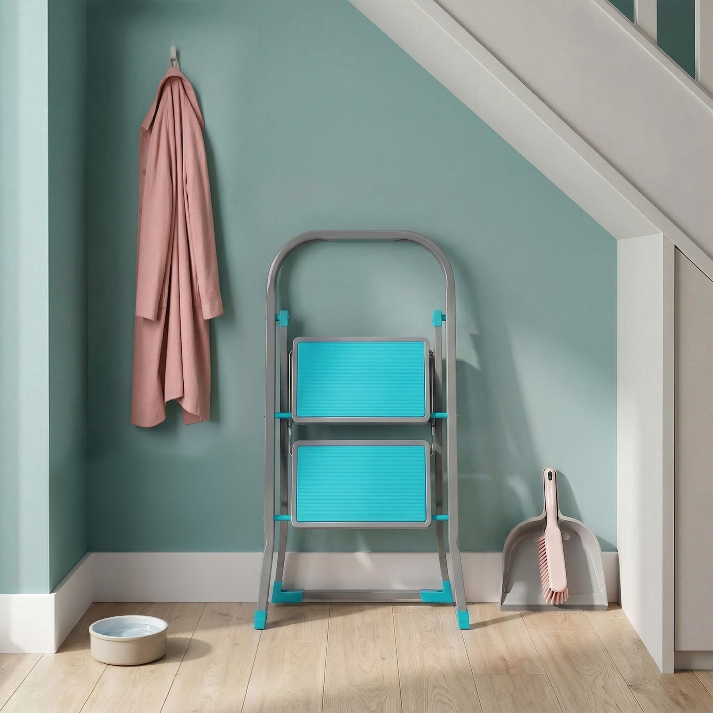 Beldray® LA023957TQ 2 Step DIY Hobby Stepladder, Turquoise