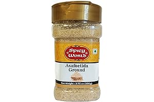 Genuine Asafoetida (Hing / Heeng) Powder by Spicy World: 100% Pure Culinary...