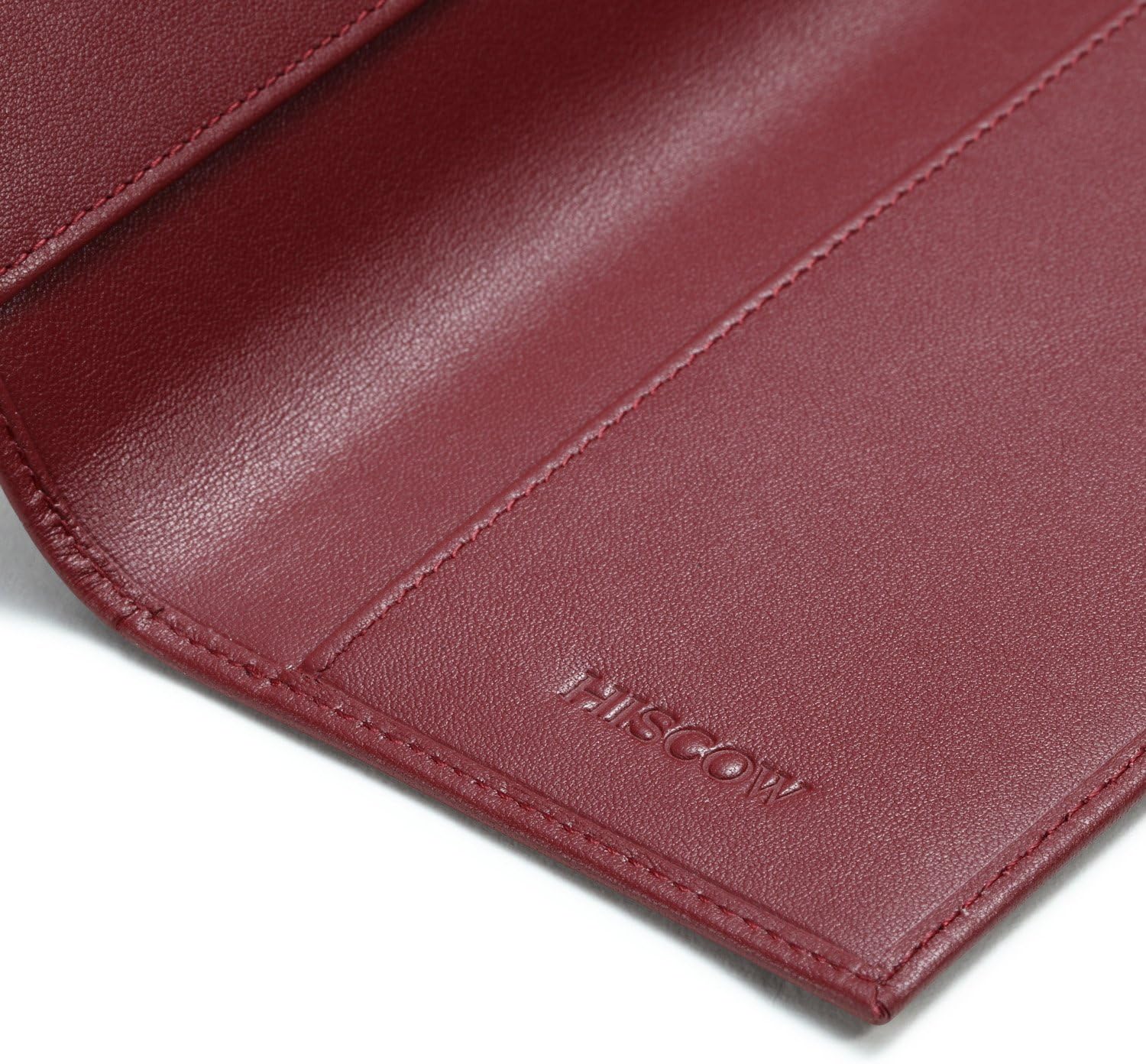 HISCOW Minimalist Checkbook Cover - Full Grain Leather - Image 9