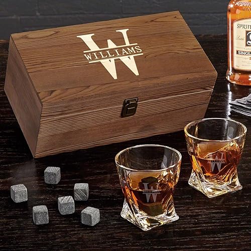 Oakmont - Juego de vasos de whisky personalizados (producto personalizado)