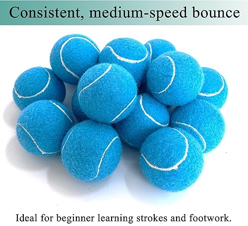 Miniatura 4 de Pelotas de tenis, paquete de 12 pelotas de tenis de práctica para principiantes, entrenamiento para jugar pelotas de tenis para perros, vienen con