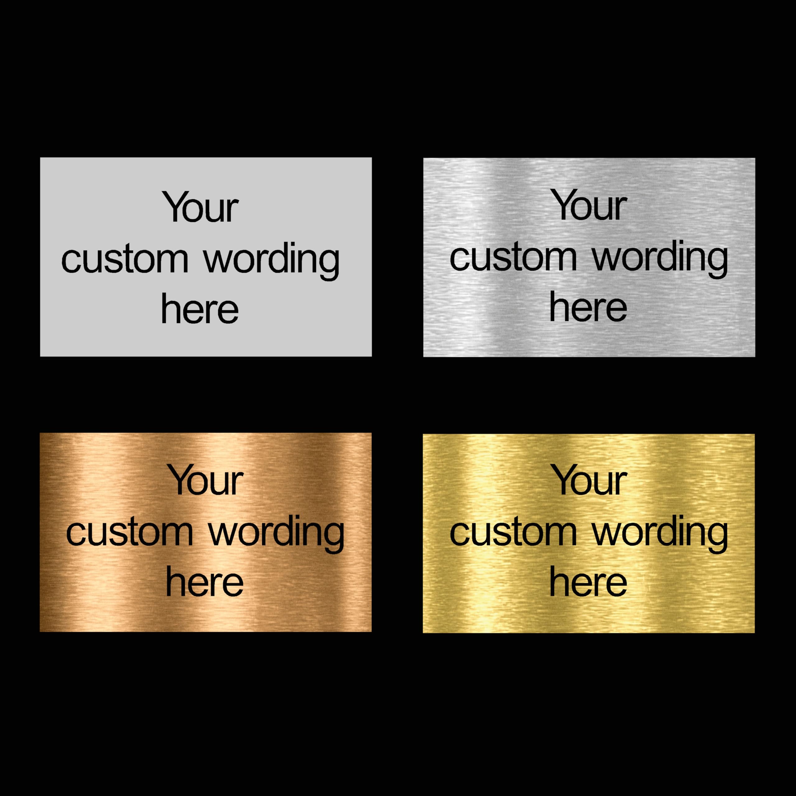 Custom Made Sign - Aluminium Brushed A5, A4, A3 Door Sign