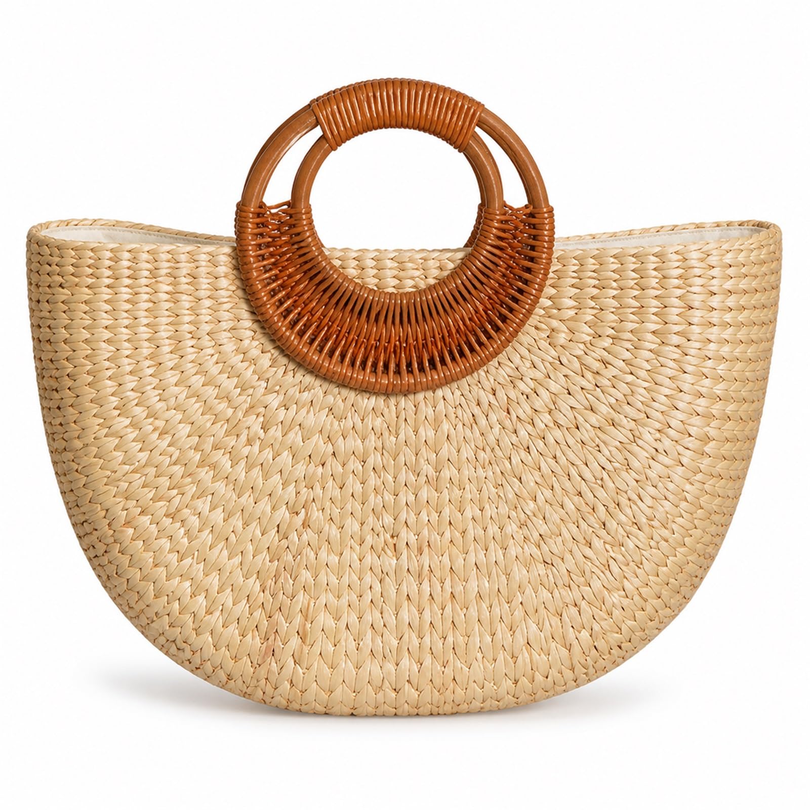 Strohtasche,Strandtasche Aus Stroh,Geflochtene Korbtasche,Einkaufskorb Einkaufstasche Geflochten,Stroh-Tragetasche,Geflochtene Einkaufstasche Aus Stroh FüR Damen