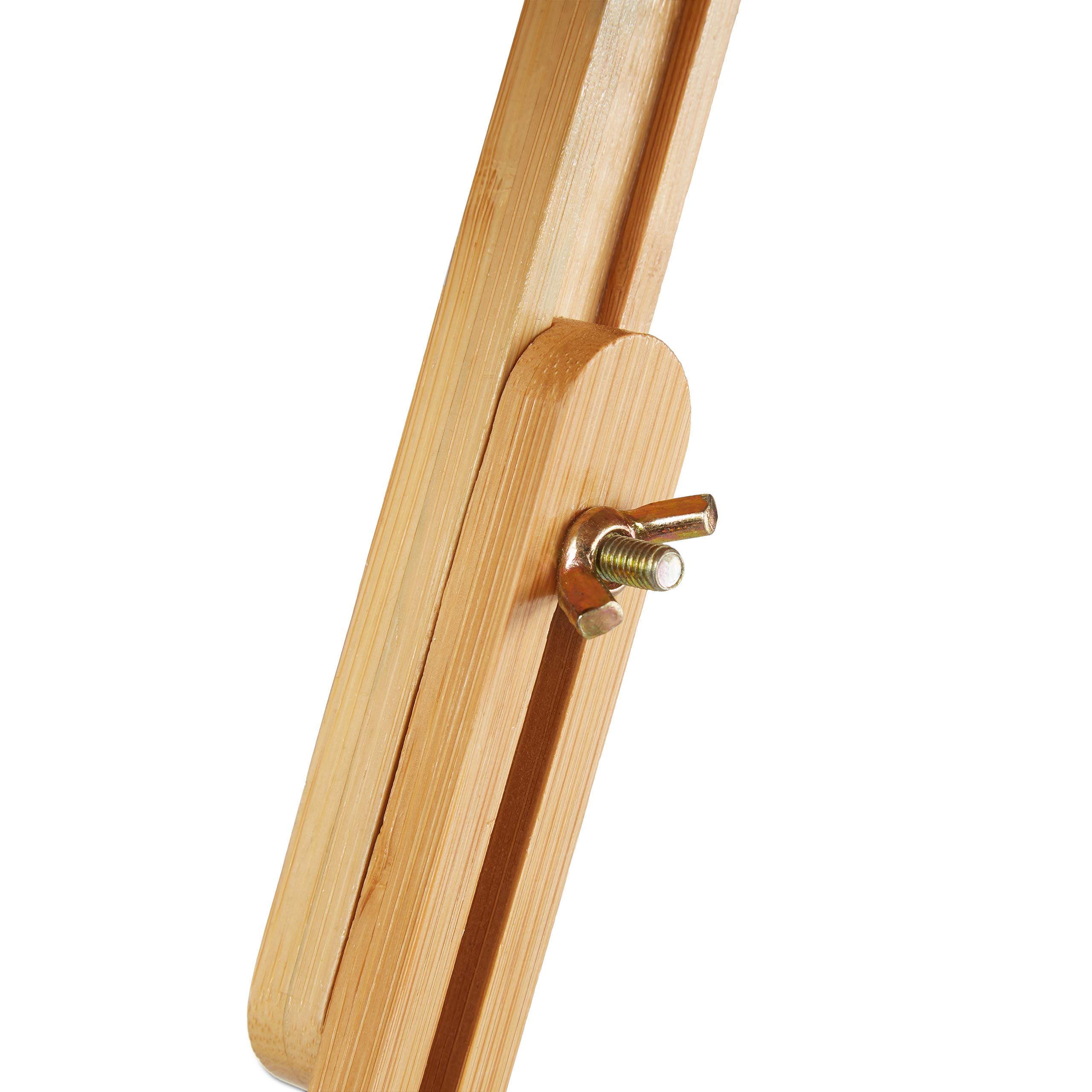 Relaxdays Bandeja Cama y Bañera Extensible 2 en 1 con Soporte para Libros y Copas de Vino, Bambú, Marrón, 74,5-114 cm