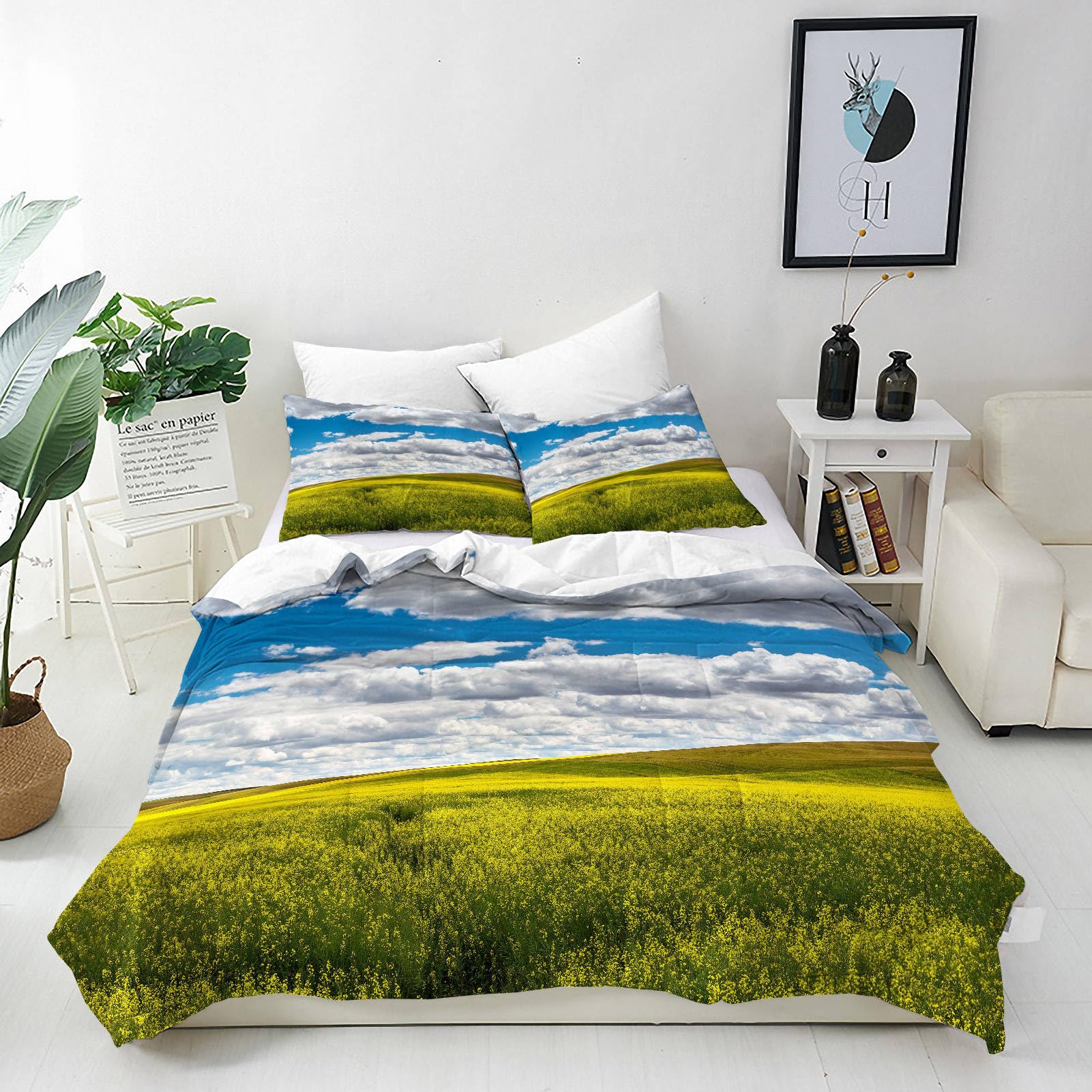 ANHOPE Nature Duvet Cover Set Super King 260x220cm with 2 Pillowcases — image 1