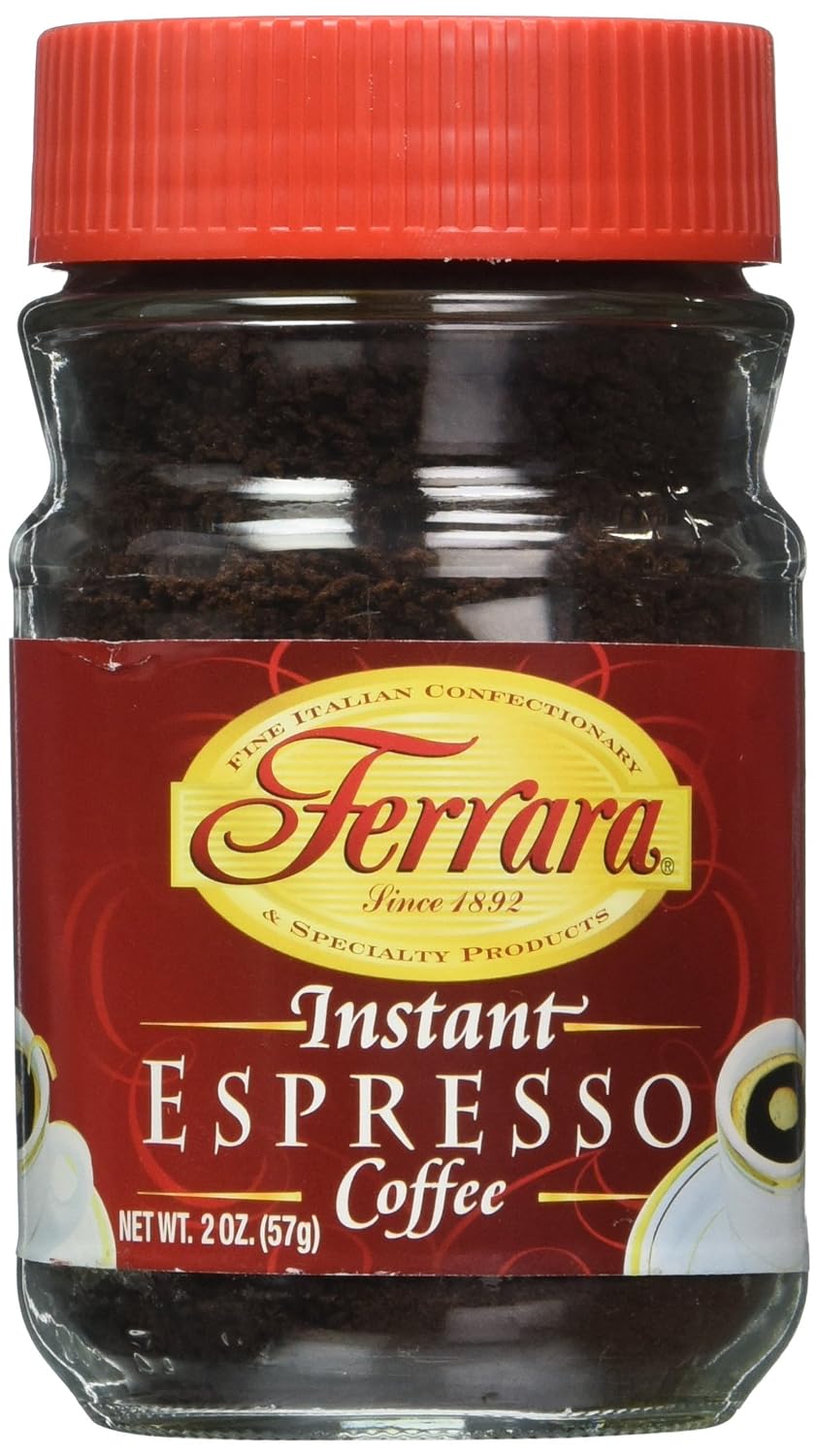 Ferrara Instant Espresso Coffee - Pack of 3 (2 oz each jar)