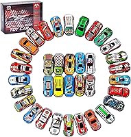ZHFUYS 36PCS Metal Pull Back Cars for Kids 3-8 - Battery-Free Race Toys, Party Favors & Birthday Gifts Boys Girls
