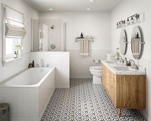 Miniatura 5 de Moen 82910SRN - Moldura de válvula de ducha y bañera Posi-Temp de un solo mango, resistente a las manchas, níquel cepillado