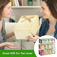 Vista 6 de BEYGORM Organizador de Bolsitas de Té de Acrílico para 216 Paquetes de Té, Sin Ensamblaje Requerido, Soporte de Exhibición para Encimera