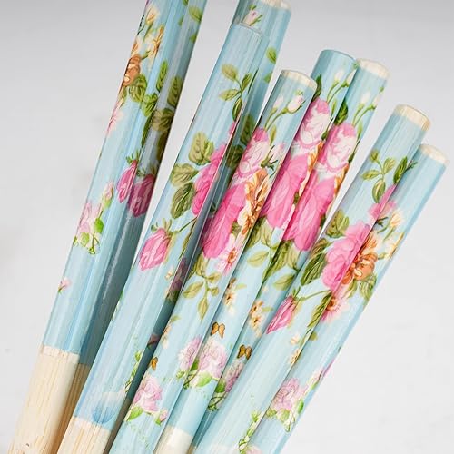 Miniatura 3 de 10 pares de palillos de bambú reutilizables para ceremonia de boda, 9.45 pulgadas, palillos chinos naturales antideslizantes aptos para