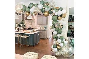 137PCS Sage Green Balloon Garland Arch Kit: Adorn Your Couples' Shower with Elegance
