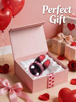 Wireless Mouse Bluetooth Cute Bunny Shape Small Quiet USB Optical Silent Funny Travel Cordless Mice for PC Laptop Desktop Computer Apple iPad Mac Macbook Air Pro Dell HP Chromebook Kids Women Men Gift