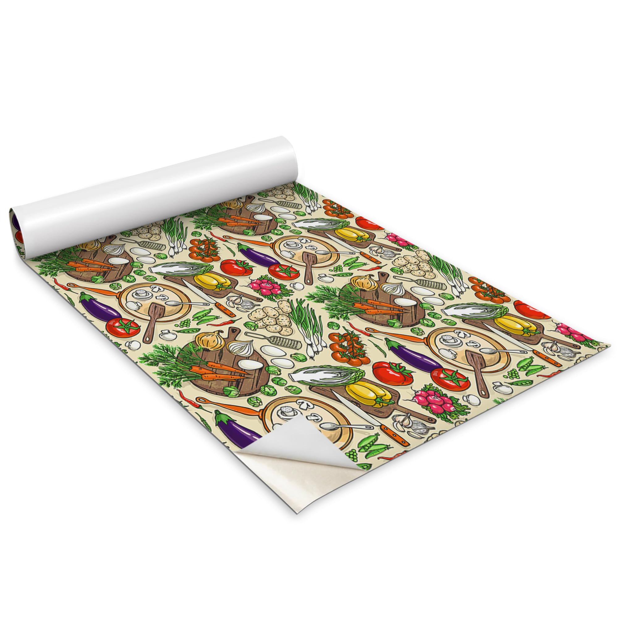 Papel pintado autoadhesivo de cocina mate Wallfluent pegatinas muebles dormitorio de 100x50 cm