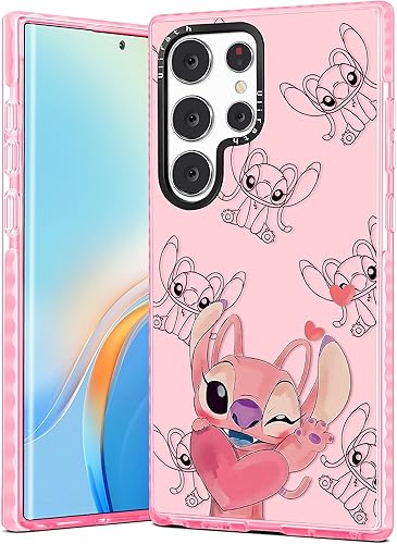 Miniatura 1 de Ulirath Funda para Samsung Galaxy S22 Ultra con diseño de dibujos animados para adolescentes, niñas, diseño de personajes femeninos, diseño único de