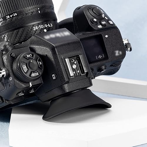 Miniatura 8 de Versión actualizada Z9 Z8 Zf Eye Cup Ocular, visor de cámara ocular para Nikon Z8 Z9 Zf, extensión giratoria de silicona suave 360, diseño ovalado,