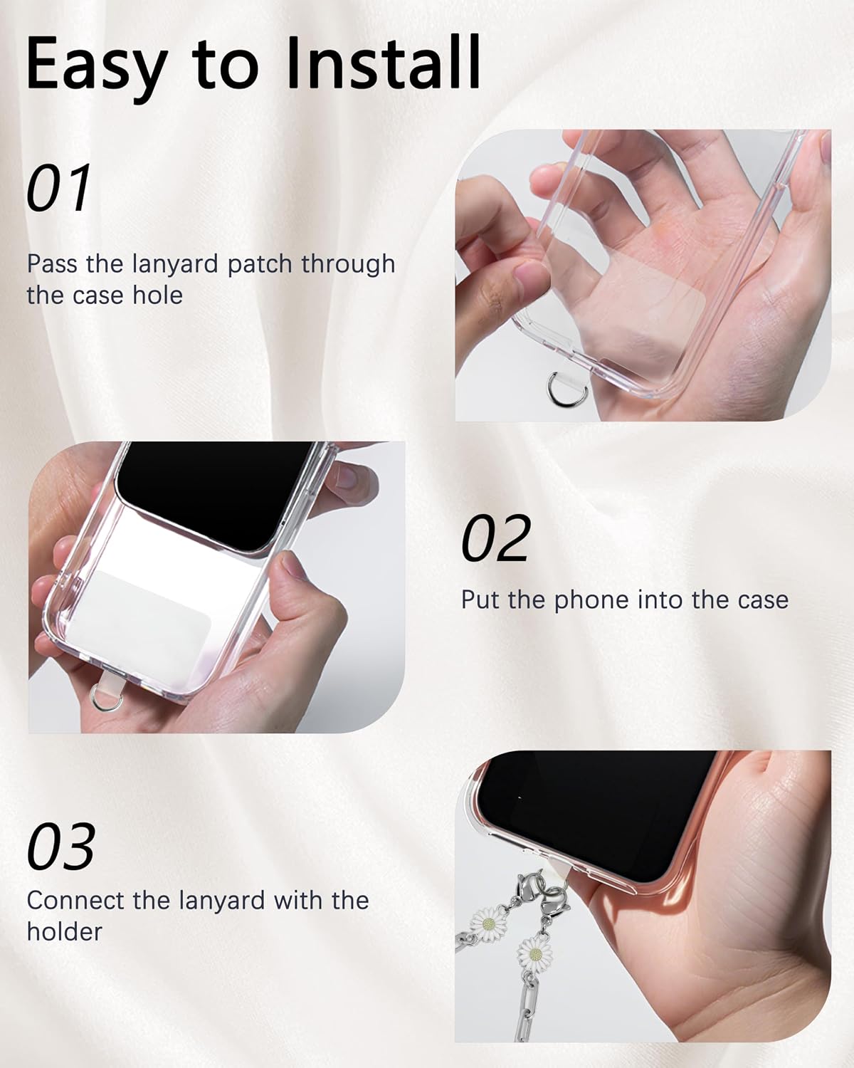 Metal Phone Chain Wrist Strap with Cute Charm image 5