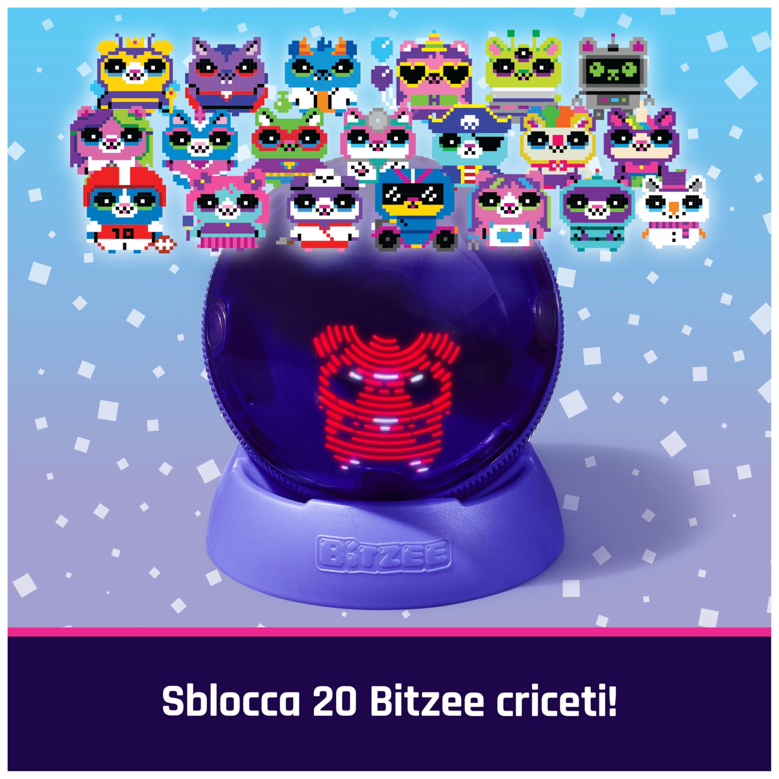 Bitzee, Il tuo Criceto Interattivo, Hamster Ball con Oltre 20 criceti all'Interno da Collezionare, rotola e reagisce al Tocco, Cucciolo Digitale e Giocattolo per Bambini e Bambine dai 5 Anni in su