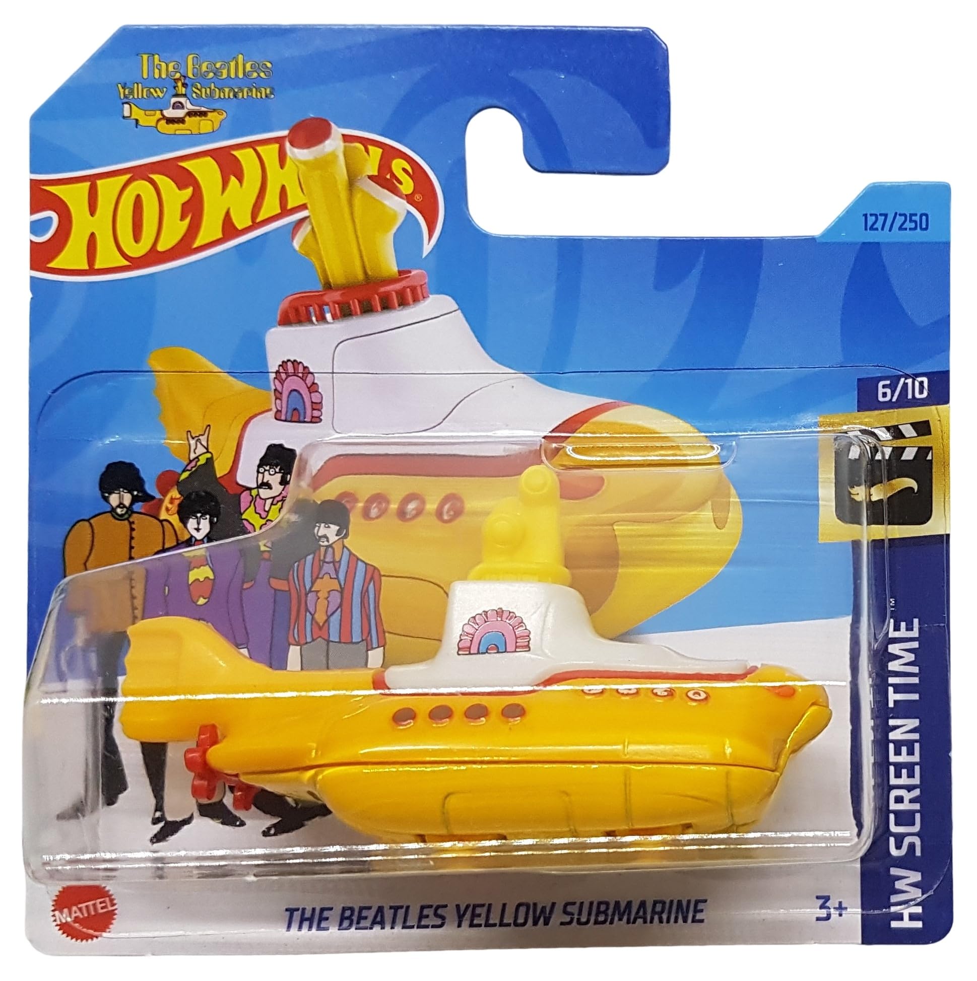 Hot Wheels - The Beatles Yellow Submarine - HW Screen Time 6/10 - HKH12 - Short Card - Mattel 2023