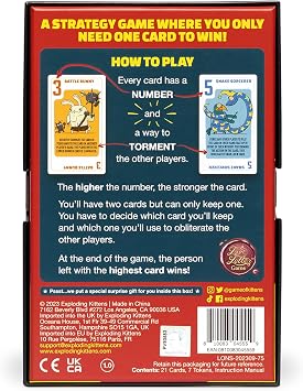 Exploding Kittens Power Hungry Pets, 2-6 Players, Age 7+ Card Game