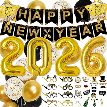 2025 New Year's Eve Party Decorations Set