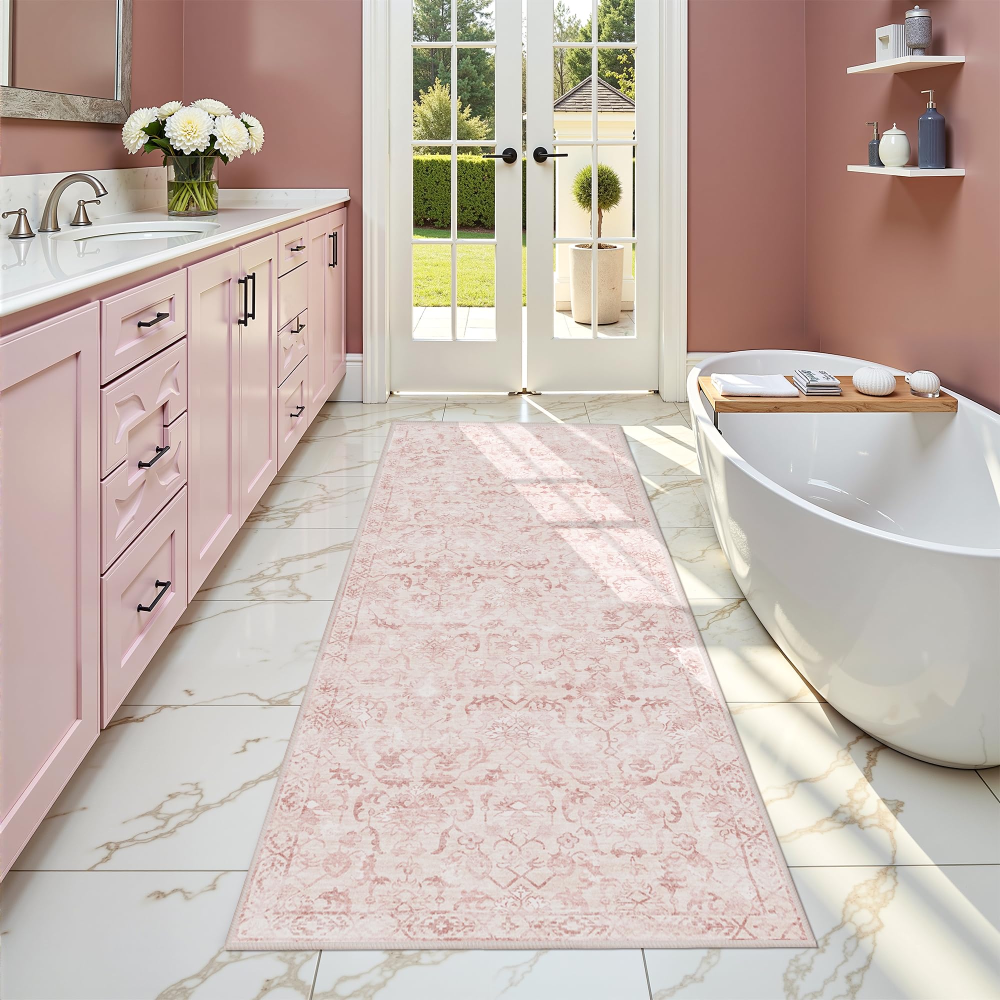 Deerly Pink 2x6 Runner Rug