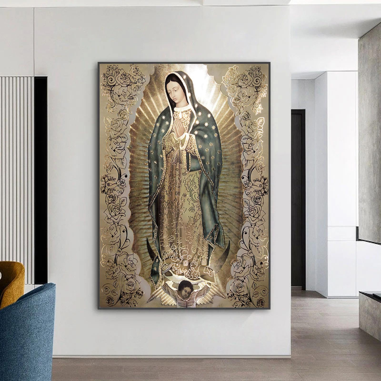 Peintures à l'huile de la Vierge Marie - Art religieux pour la maison et l 'église