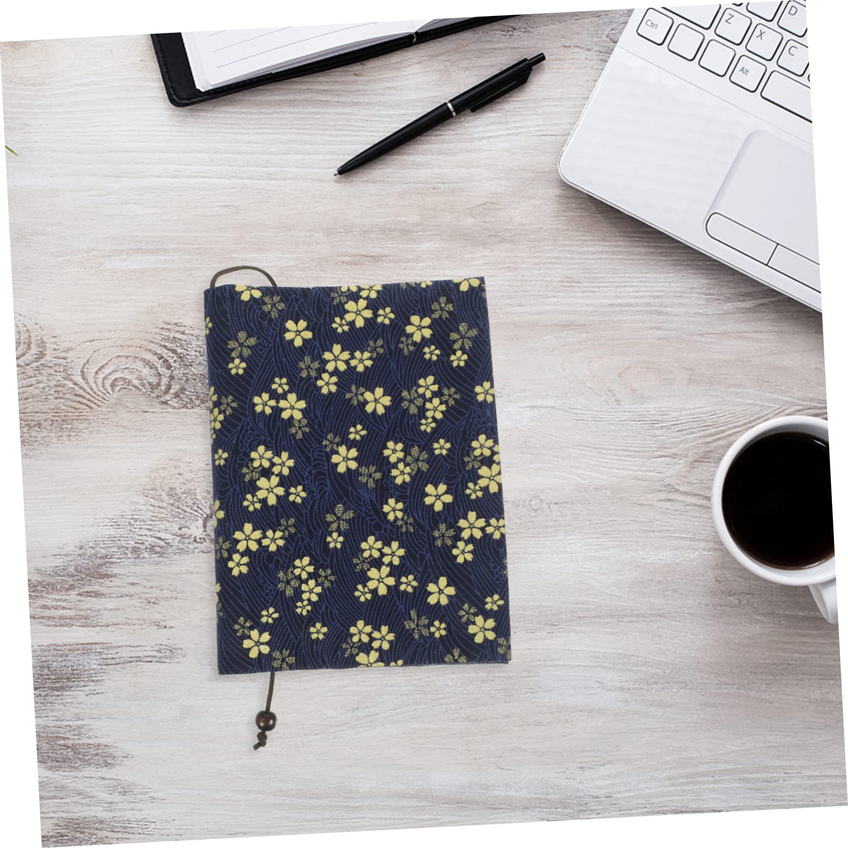 MAGICLULU 4piezas Cubierta De Libro Decorativa Tela De Flores Para Estudiantes y Notas Reutilizable Para Libros De Tapa Dura Diseño Ecológico y Ligero