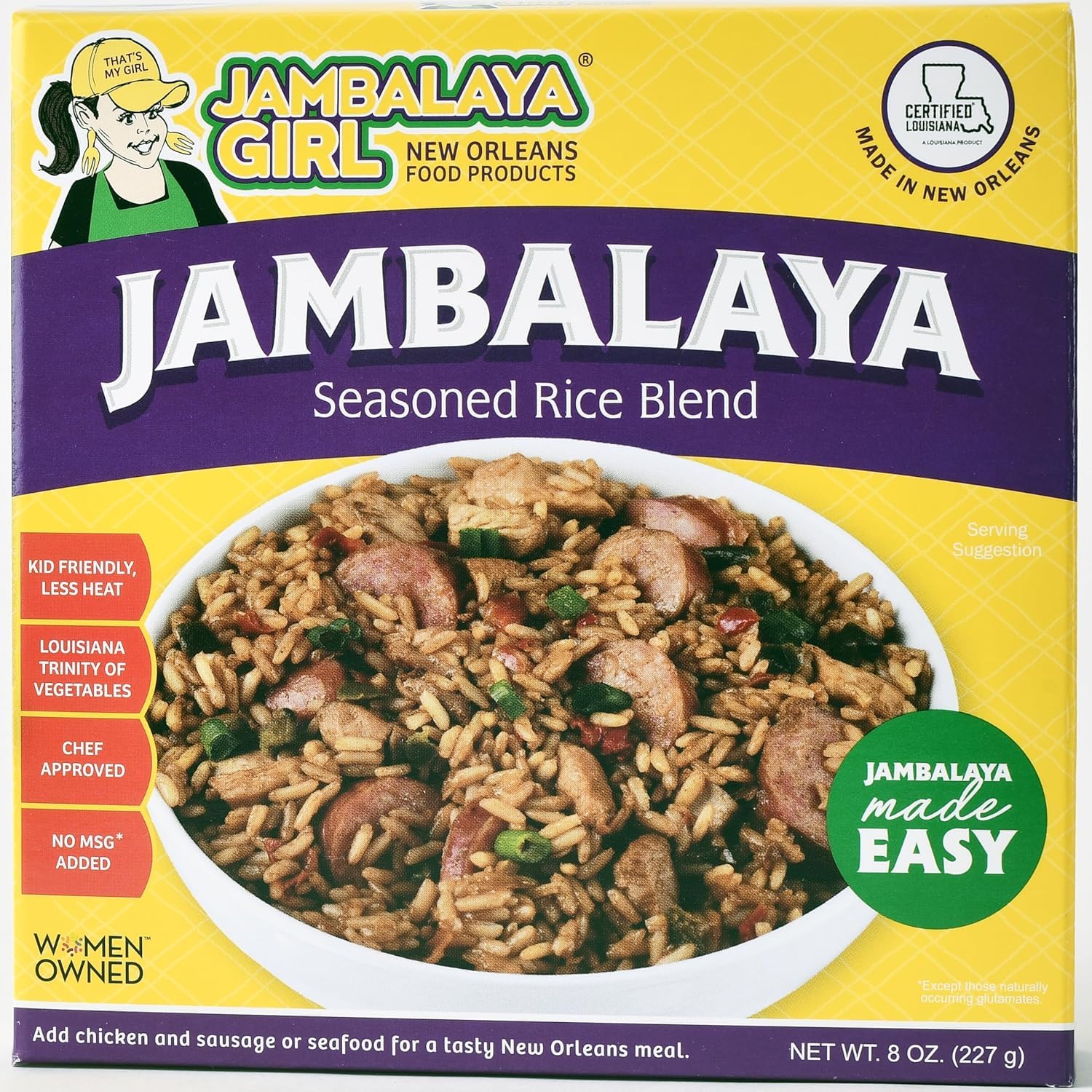 Jambalaya Girl Jambalaya Seasoned Rice Blend 8oz (1 Pack)