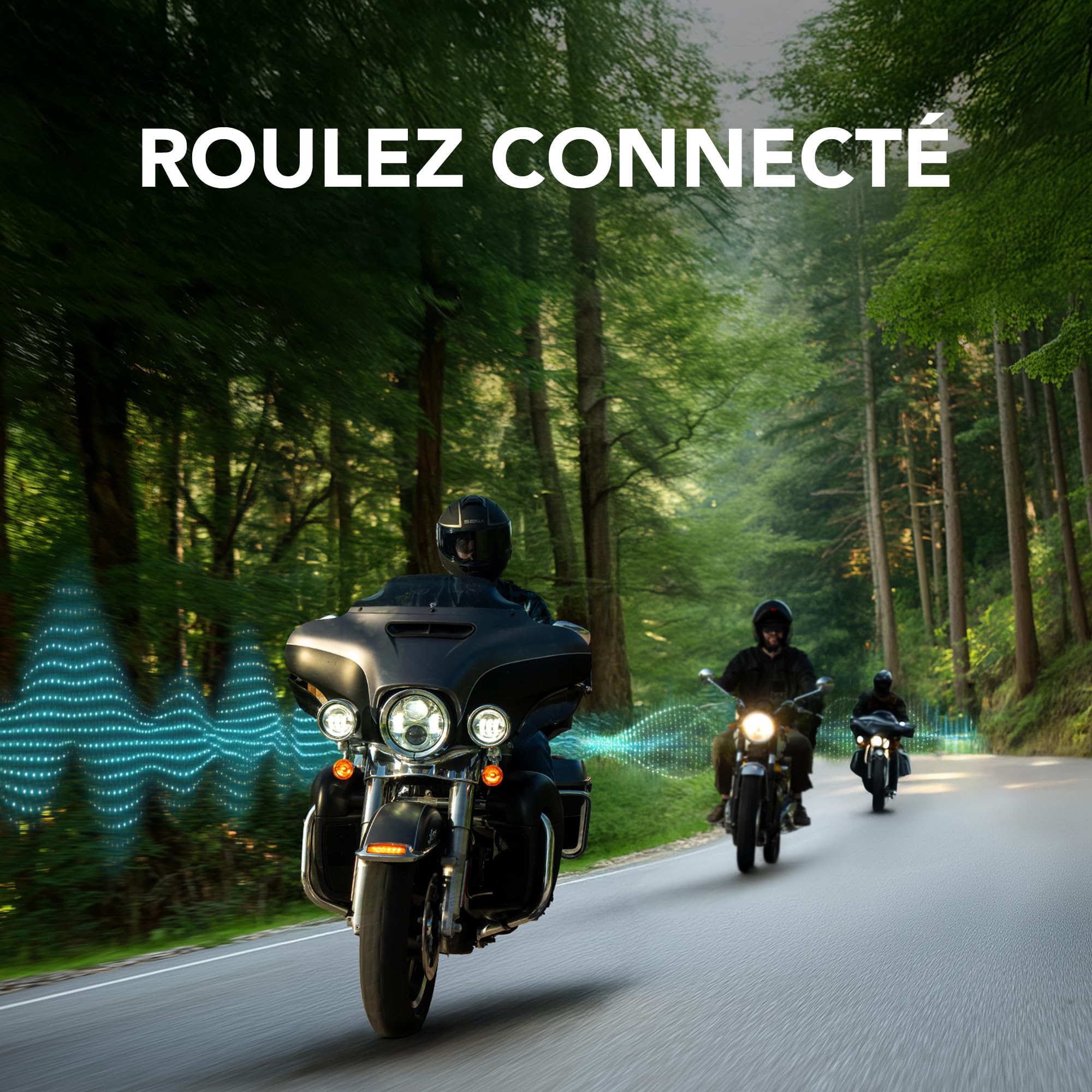Sena Outrush 2 Casque de Moto modulaire Intelligent avec connectivité Bluetooth et intercom Mesh