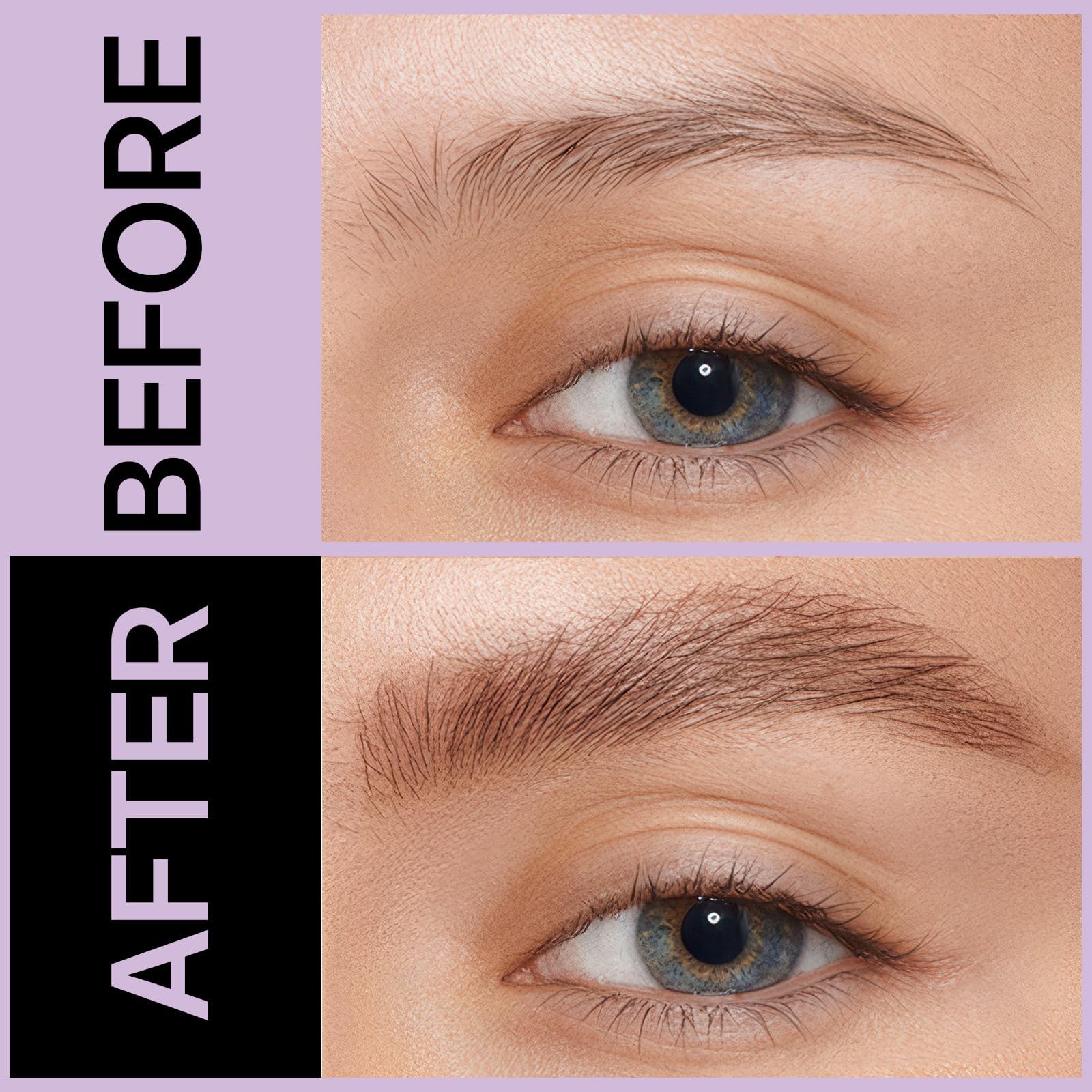 Augenbrauenstift, gebogen, um 30 °, Magic 2-in-1, Eyebrow Pen Pro, wasserdicht, mit 2 Spitzen, Augenbrauenstifte mit intensiver Microblading für Damen, Make-up, das den ganzen Tag anhält