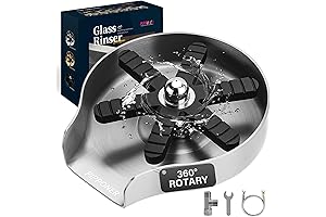 Stainless Steel Glass Rinser for Kitchen Sink