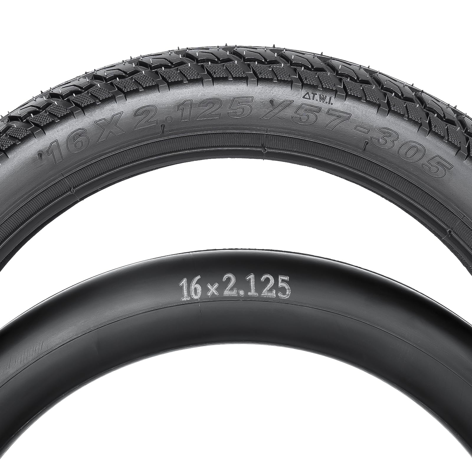 Amazon.com: 16x2.125/57-305 Bike Tire and Tube, 16 x 2.125