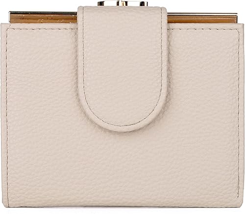 Julia Buxton Pebble - Cartera Lexington de piel vegana, Blanco (White Pepper), Moderno