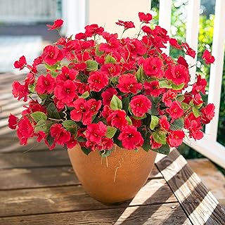 28 Wood Dining Room Table Decor Ideas for Every Season 51 Hibiscus Artificial Flowers Plants for Outdoors Decoration, 6 Bundles Si...