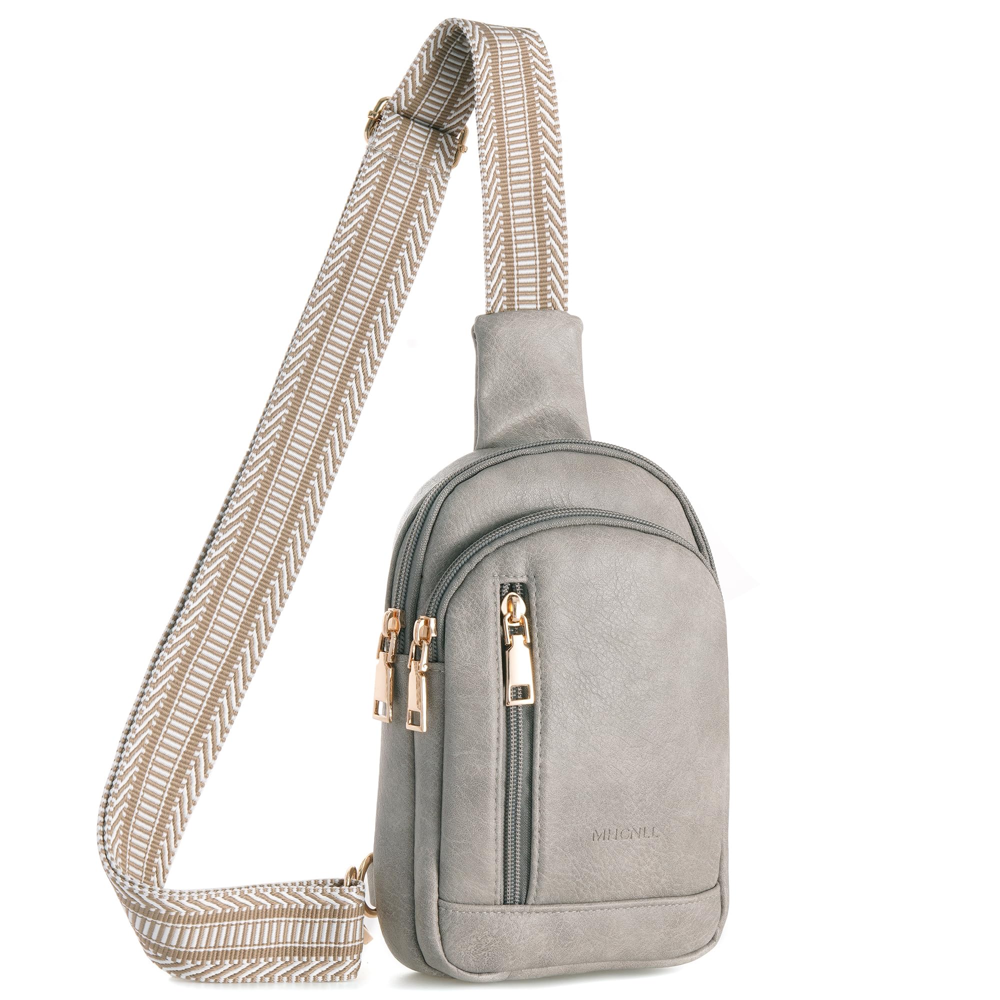 MHCNLL Small Sling Bag RFID Crossbody Purse for Women - Anti Theft Fanny Pack Chest Bag for Travel