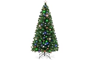 7 ft Fiber Optic Christmas Tree with 280 LED Lights