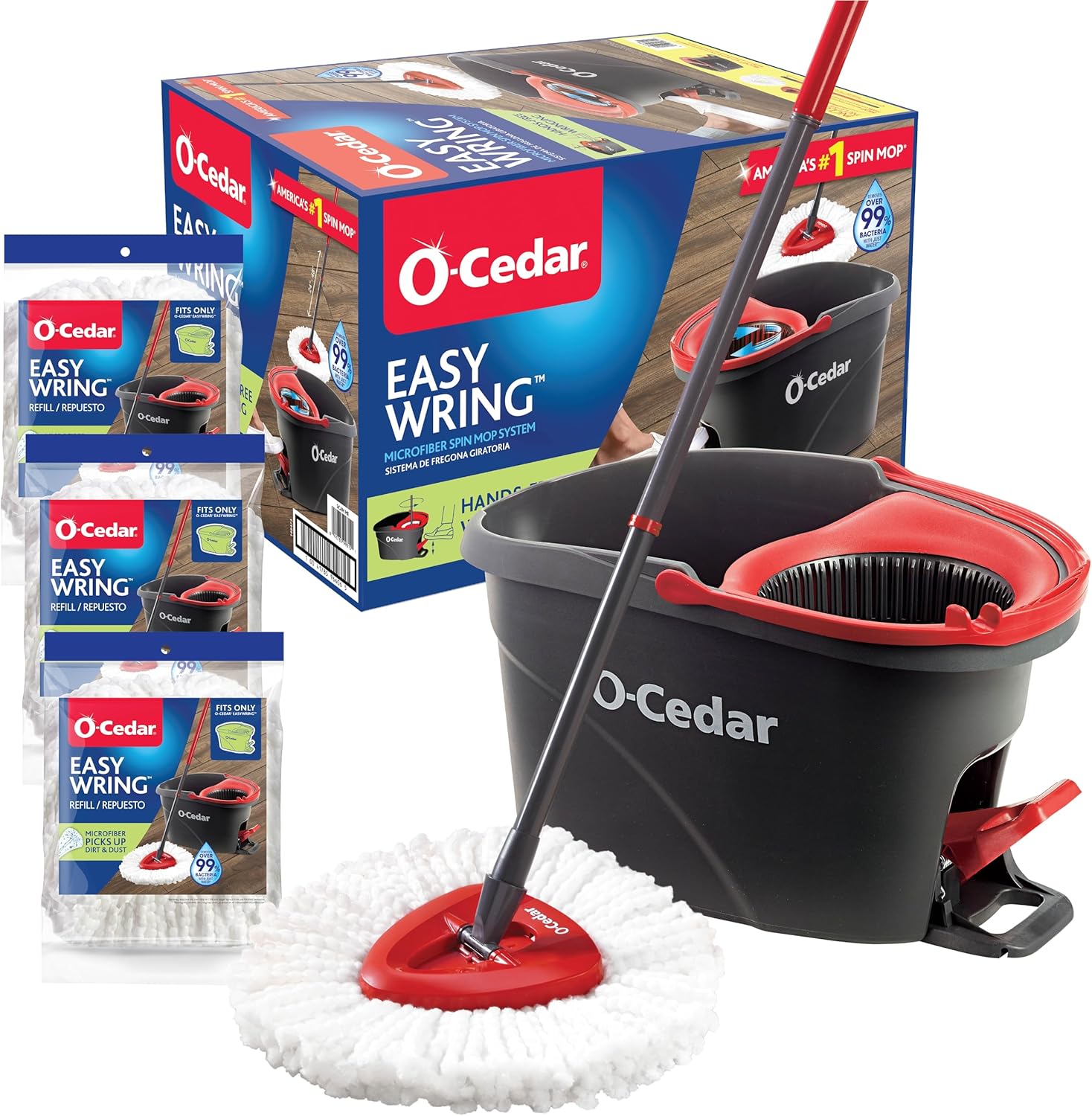 O-Cedar Easywring Microfiber Spin Mop