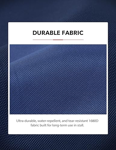 Miniatura 3 de Harrison Howard Protector de bloqueo para caballos correas ajustables de fácil instalación para caballos, azul marino