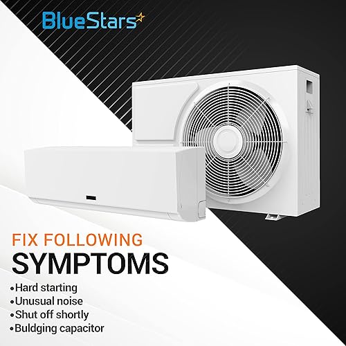 Miniatura 4 de BlueStars 2 paquetes 35+5 uF 355 MFD 370440VAC condensador redondo de doble funcionamiento, para arranque del motor del ventilador de unidad de CA o