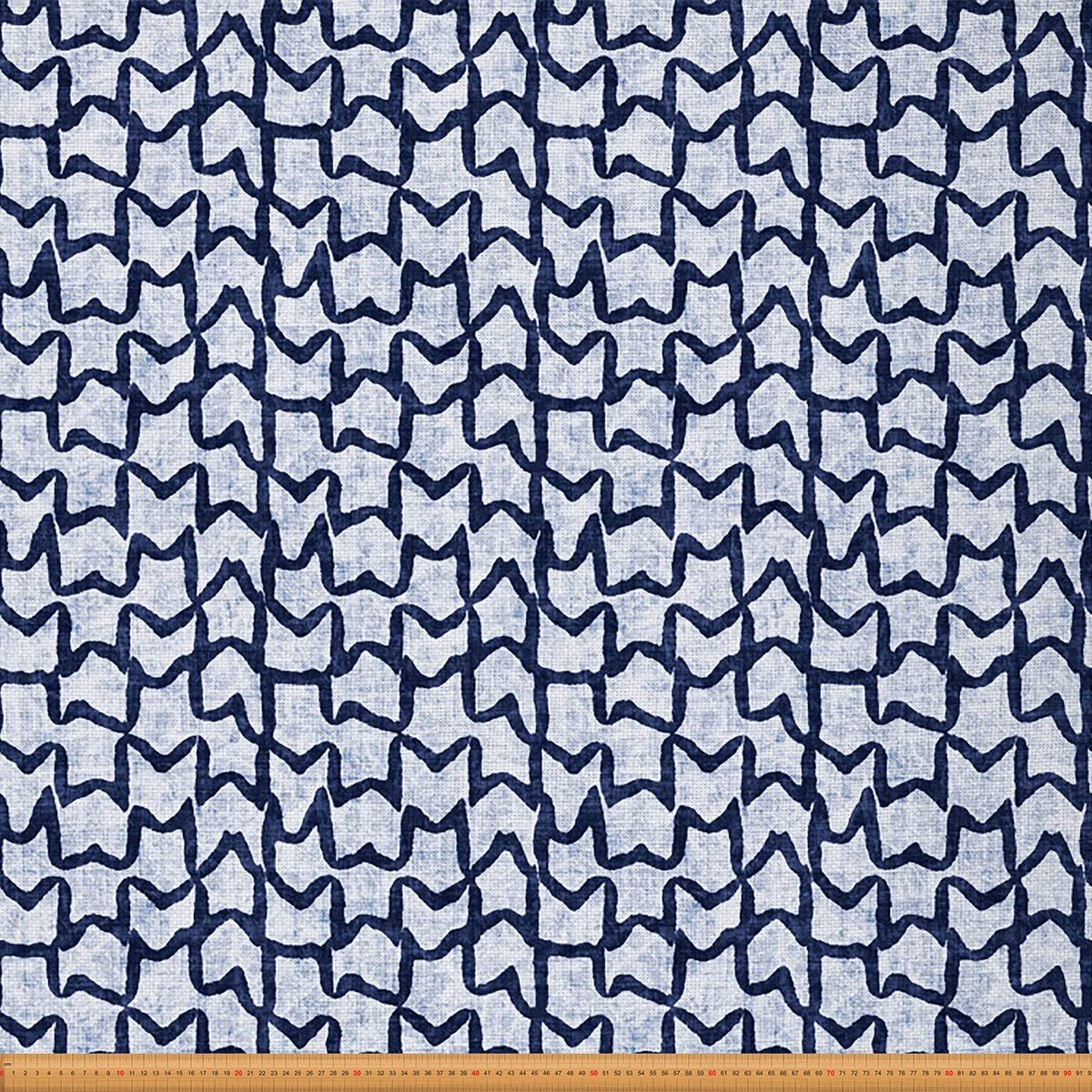 Modern Abstract Art Fabric by The Yard Exotic Geometric Theme Upholstery Fabric for Chairs and Home DIY Projects Chevron Retro Traditional Decorative Waterproof Fabric 10 Yards,(L920*W150cm)