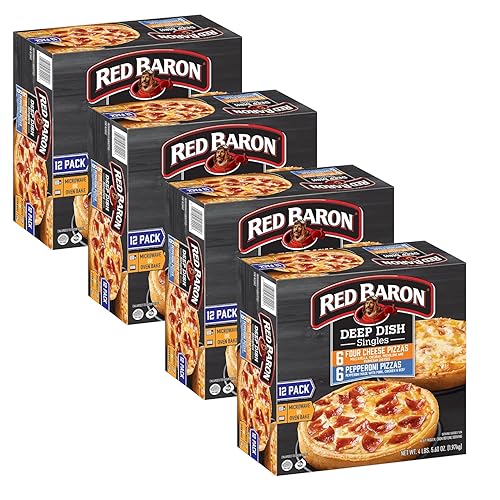 Gourmet Kitchn Red Baron Deep Dish Pizza Singles, Variety Pack