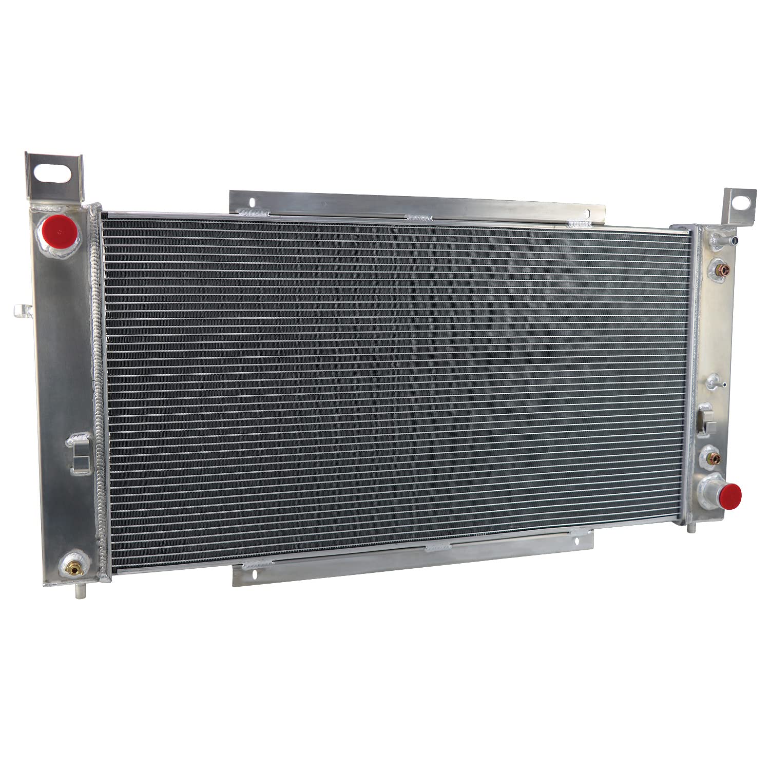 3 Row Aluminum Radiator for 1999-2014 Chevy Silverado 1500 2500 3500 Tahoe Avalanche Cheyenne & GMC Sierra Yukon 1500 2500 3500 Cadillac Escalade 5.3L V8 Aluminum Radiators