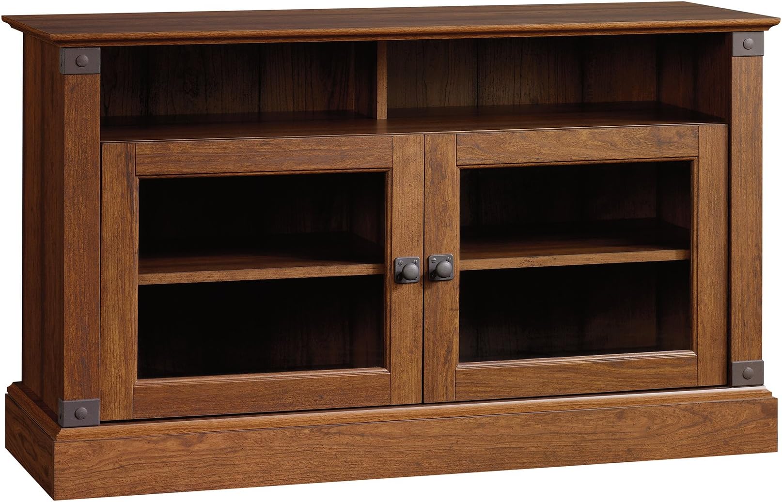 Sauder Carson Forge Panel Tv Stand, For TV's up to 47", Washington Cherry finish