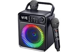 Bluetooth Karaoke Machine with Wireless Microphone